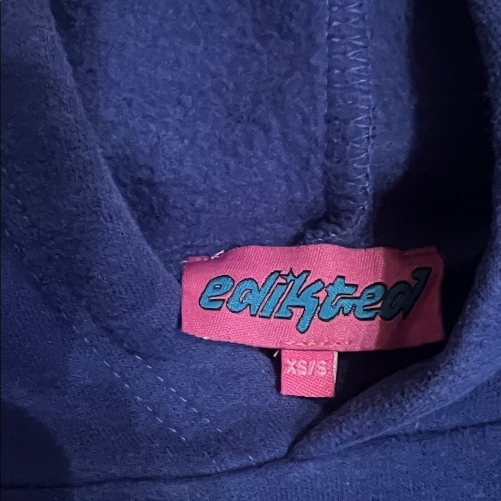 Edikted Champion Dark Blue Hoodie - Picture 2 of 2
